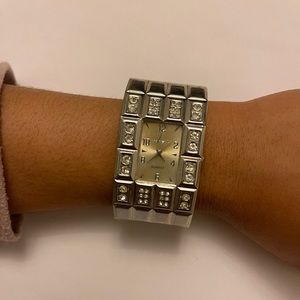 Silver Cuff Watch